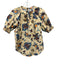A.L.C. Size 0 Yellow, Blue, Orange Cotton Short Puff Sleeve Abstract Print Top Yellow, Blue, Orange / 0