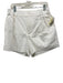 Crosby Size L White Cotton Zip Fly High Rise Pleated Shorts White / L