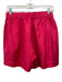 Asceno Size S Hot pink Silk Elastic Waist Pockets Shorts Hot pink / S
