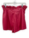 Emily McCarthy Size S Hot pink Polyester Pleather Zip Fly Paper Bag Waist Shorts Hot pink / S