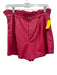 Emily McCarthy Size S Hot pink Polyester Pleather Zip Fly Paper Bag Waist Shorts Hot pink / S