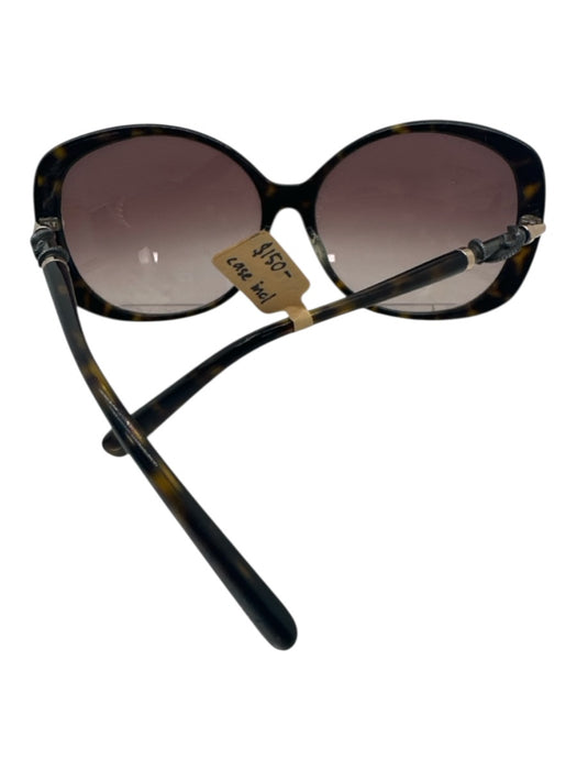Kieselstein-Cord Dark Brown Acetate Cat Eye Oversize Metal detail Sunglasses Dark Brown