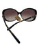 Kieselstein-Cord Dark Brown Acetate Cat Eye Oversize Metal detail Sunglasses Dark Brown