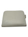 Tom Ford White Pebble Leather Gold hardware Logo Wallets White