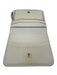 Tom Ford White Pebble Leather Gold hardware Logo Wallets White