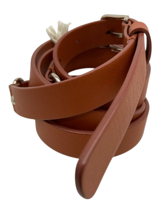 Altuzarra Brown & Silver Pleather Thin Belts Brown & Silver / L/XL