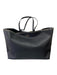 Valentino Garavani Black & Gold Pebble Leather Top Handle Rockstud Shoulder Bag Black & Gold / M/L