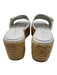 Paloma Barcelo Shoe Size 39 Light Gray & Beige Leather Strappy Mule Sandals Light Gray & Beige / 39