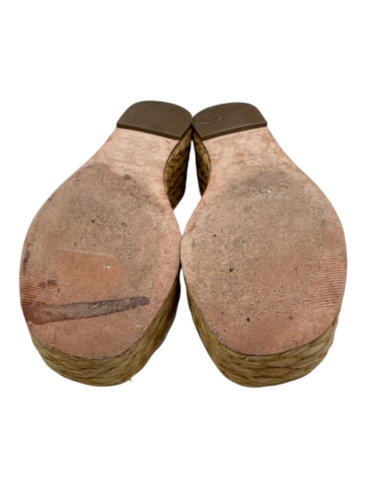 Paloma Barcelo Shoe Size 39 Light Gray & Beige Leather Strappy Mule Sandals Light Gray & Beige / 39