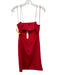 Alice + Olivia Size 4 Red Nylon & Elastane Spaghetti Strap Cut Out Mini Dress Red / 4