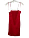 Alice + Olivia Size 4 Red Nylon & Elastane Spaghetti Strap Cut Out Mini Dress Red / 4