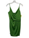 Aidan Aidan Mattox Size 0 Green Polyester Satin Spaghetti Strap Mini Dress Green / 0