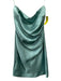 Bec & Bridge Size 2 Seafoam Green Polyester Satin Strapless Gathered Sides Dress Seafoam Green / 2
