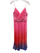 Hutch Size 4 Pink, Orange, Purple Polyester Satin Ombre Sleeveless Midi Dress Pink, Orange, Purple / 4