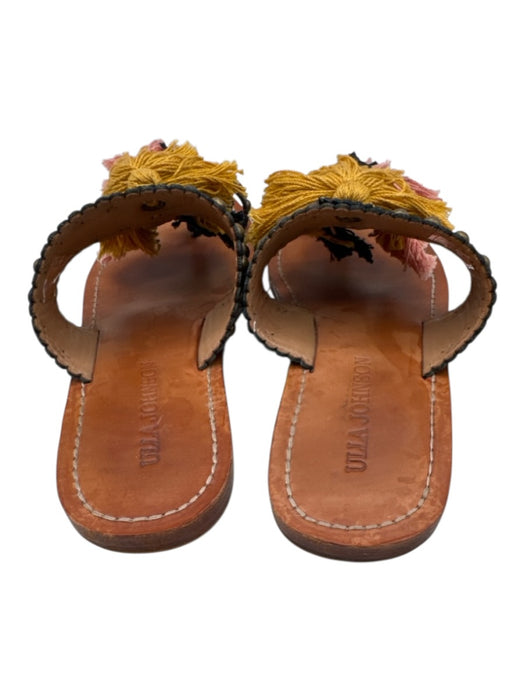 Ulla Johnson Shoe Size 37 Black, Yellow & Multi Leather Studded Thong Sandals Black, Yellow & Multi / 37