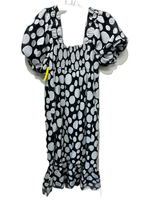 CROSBY by Mollie Burch Size M Black & Gray No Fabric Tag Polka Dot Dress Black & Gray / M