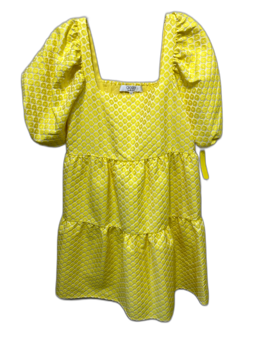 CROSBY by Mollie Burch Size S Yellow & White No Fabric Tag Floral Dress Yellow & White / S