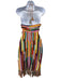 Saylor Size S Red, Yellow & Multi Cotton Crochet Knit Rainbow Halter Dress Red, Yellow & Multi / S