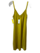Ripley Rader Size 3/L Marigold Yellow Nylon Sleeveless V Neck slip dress Dress Marigold Yellow / 3/L