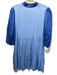 Emily McCarthy Size S Light Blue & Blue Viscose Satin 1/2 Balloon Sleeve Dress Light Blue & Blue / S