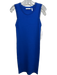 Helmut Lang Size M Royal Blue Viscose Blend Ribbed Sleeveless Below knee Dress Royal Blue / M