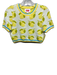 Solid & Striped Size M Yellow, Green & Blue Viscose Knit Lemons Crop Sweater Yellow, Green & Blue / M