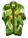 Farm Rio Size XS Green, Yellow & Orange Rayon Short Sleeve Flowers & Leaves Top Green, Yellow & Orange / XS