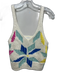 Mother Size XS Cream, Pink & Multi Cotton Blend Ribbed Snow Flake Tank Top Cream, Pink & Multi / XS