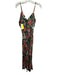 Cleobella Size M Orange, Black & mulit Viscose Spaghetti Strap Floral Dress Orange, Black & mulit / M