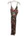 Cleobella Size M Orange, Black & mulit Viscose Spaghetti Strap Floral Dress Orange, Black & mulit / M