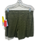 Never a Wallflower Size M Olive Green Cotton Square Silver Thread Shorts Olive Green / M