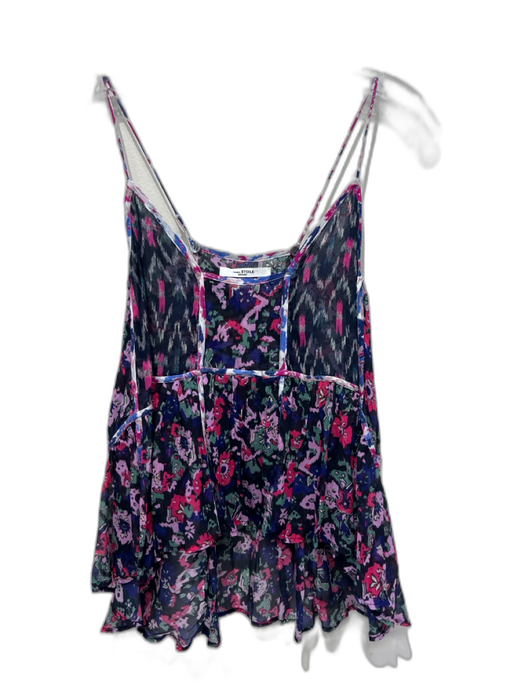 Isabel Etoile Marant Size 42 / S Purple, Pink & Green Viscose Flora & Fauna Top Purple, Pink & Green / 42 / S