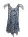 Isabel Etoile Marant Size 38 Blue & Light Blue Viscose Sleeveless Tie Dye Top Blue & Light Blue / 38