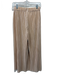 Alice + Olivia Size S/P Champagne Beige Polyester Elastic Waist Wide Leg Pants Champagne Beige / S/P
