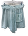 Free People Size L Light Teal Cotton Knit Paperbag Waist Drawstring Shorts Light Teal / L