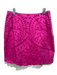 Karina Grimaldi Size XS Hot pink Cotton Side Zip Eyelet Scallop Hem Skirt Hot pink / XS