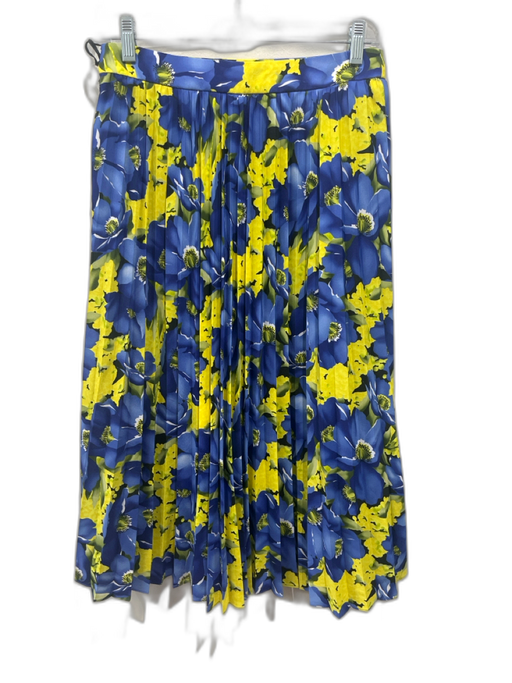 Balenciaga Size 36 Royal Blue, Yellow & Multi Polyester Blend Side Zip Skirt Royal Blue, Yellow & Multi / 36