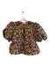 Ganni Size 36 Black & Multi Polyester Brocade Short Puff Sleeve Skirt Set Black & Multi / 36