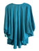 Nouvelle Size S Green Silk V Neck batwing Solid Color Top Green / S