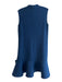 Victoria Beckham Size 4 Navy Polyester High Neck Sleeveless Back Zip Dress Navy / 4