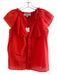 Inclan Studio Size Large Orange Cotton & Silk Sleeveless Button Down Top Orange / Large