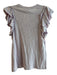 Goldie Size Large Lavender Pima Cotton Round Neck Heathered Top Lavender / Large
