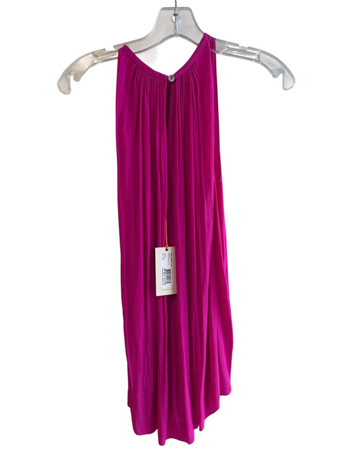 Ramy Brook Size XS Hot pink Polyester Sleeveless Round Neck Keyhole Back Top Hot pink / XS