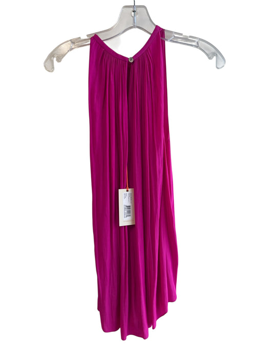 Ramy Brook Size XS Hot pink Polyester Sleeveless Round Neck Keyhole Back Top Hot pink / XS