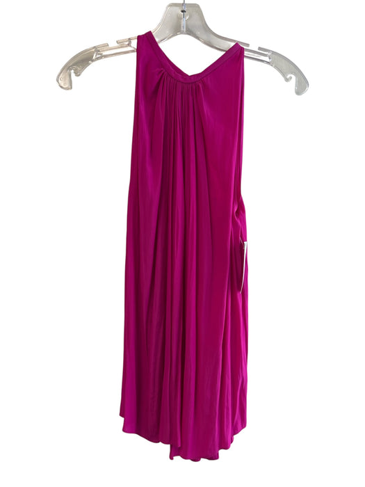 Ramy Brook Size XS Hot pink Polyester Sleeveless Round Neck Keyhole Back Top Hot pink / XS