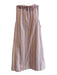 Sundays Size XS Peach & Multi Cotton Sleeveless Stripes buttondown Top Peach & Multi / XS