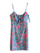 Lilly Pulitzer Size 0 Blue & Pink Polyester built in shorts Back Zip Dress Blue & Pink / 0