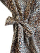 Ann Mashburn Size XS Black & Tan Polyester Drop Cap Sleeve Animal Print Dress Black & Tan / XS