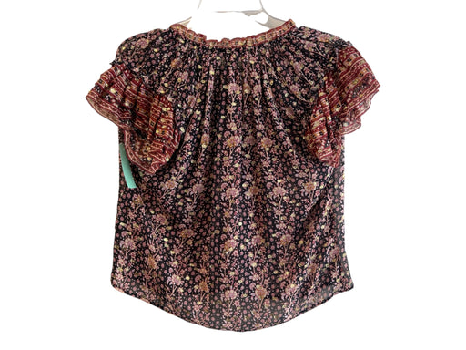 Ulla Johnson Size Est XS Black, Gold & Red No Fabric Tag Metallic Accent Top Black, Gold & Red / Est XS