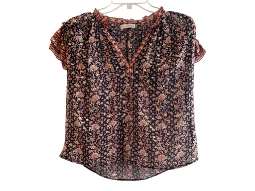 Ulla Johnson Size Est XS Black, Gold & Red No Fabric Tag Metallic Accent Top Black, Gold & Red / Est XS